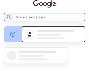 Remove yourself from google
